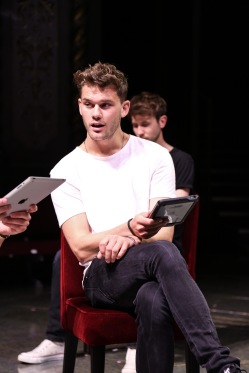 'Four Play' (Old Vic). Jeremy Irvine in performance. © Jack Sain 2015