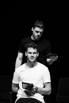 'Four Play' (Old Vic). Richard Madden & Jeremy Irvine in performance. © Jack Sain 2015